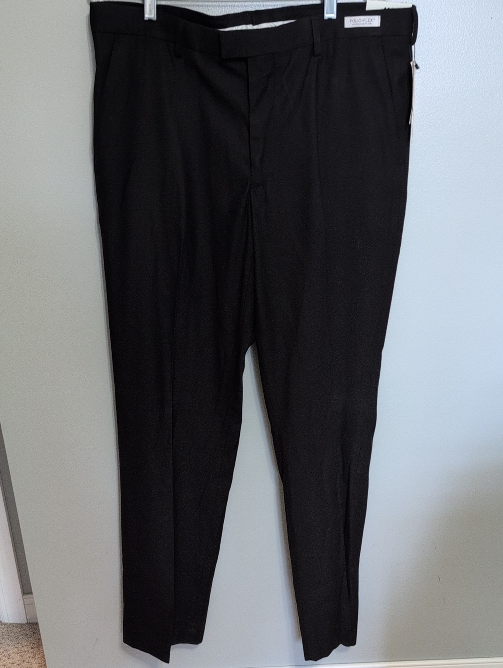 Perry Ellis Travel Luxe Black Ice Men's Dress Slacks 36x32